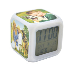 Digital Alarm Clock with sublimation Printable Inserts