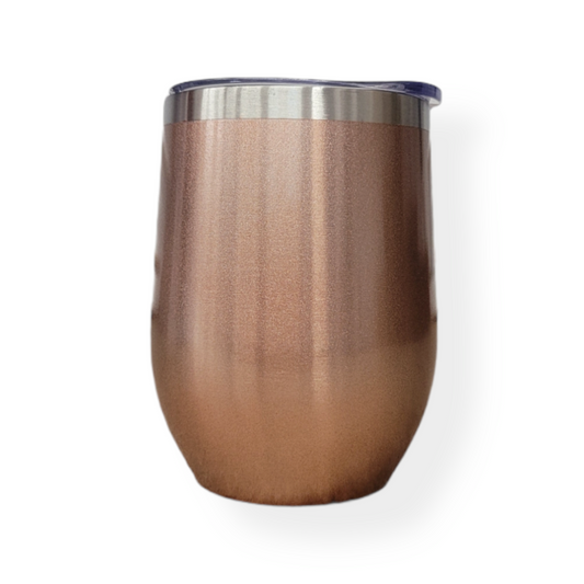 Metalic Copper 12oz Double Wall Thermos Cup Mug