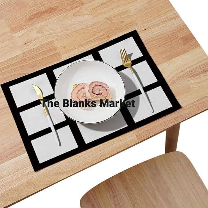 Sublimation linen 9 panel placemats