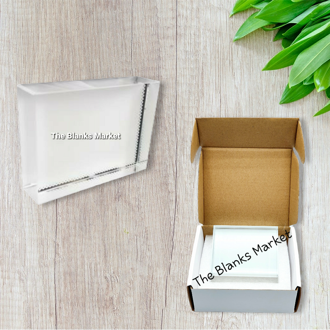 Sublimation photo crystal block (8 x 6 x 1.5cm)