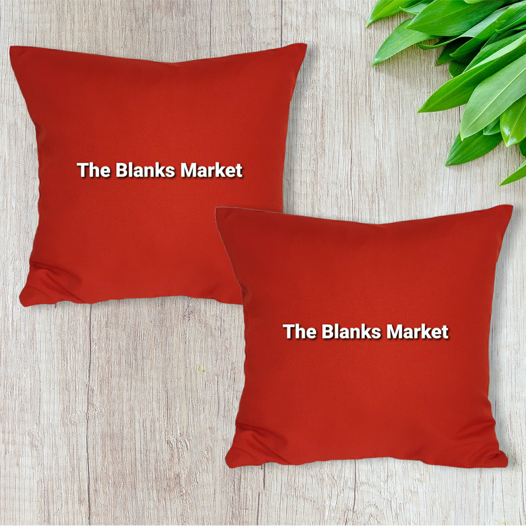 Simple red cushion cover