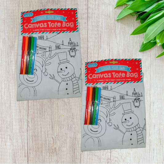 Colour your own canvas tote bag