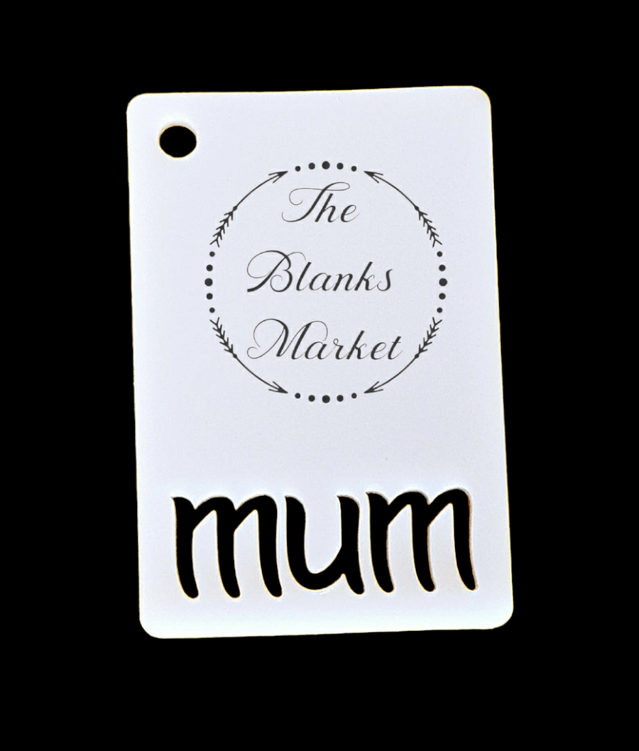 Acrylic mum keyring