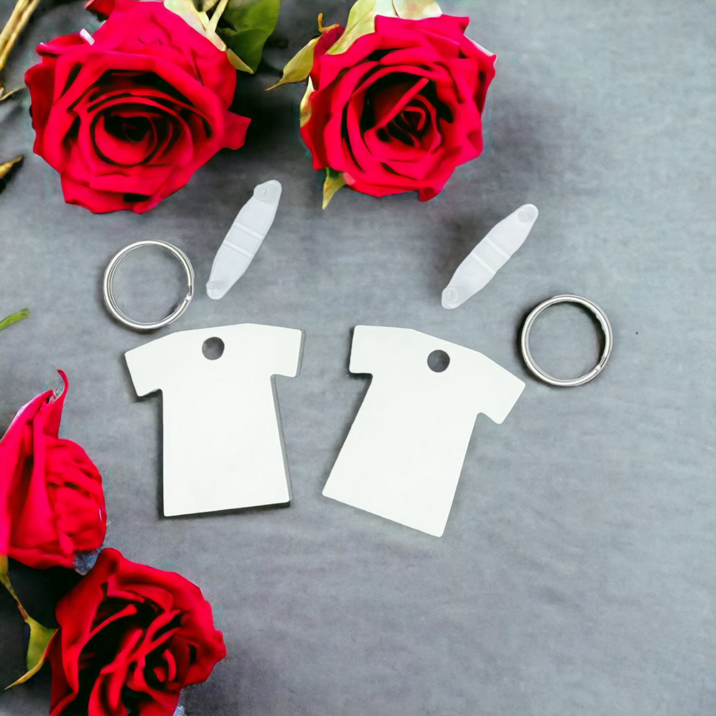 MDF T Shirt Double Sided keyring