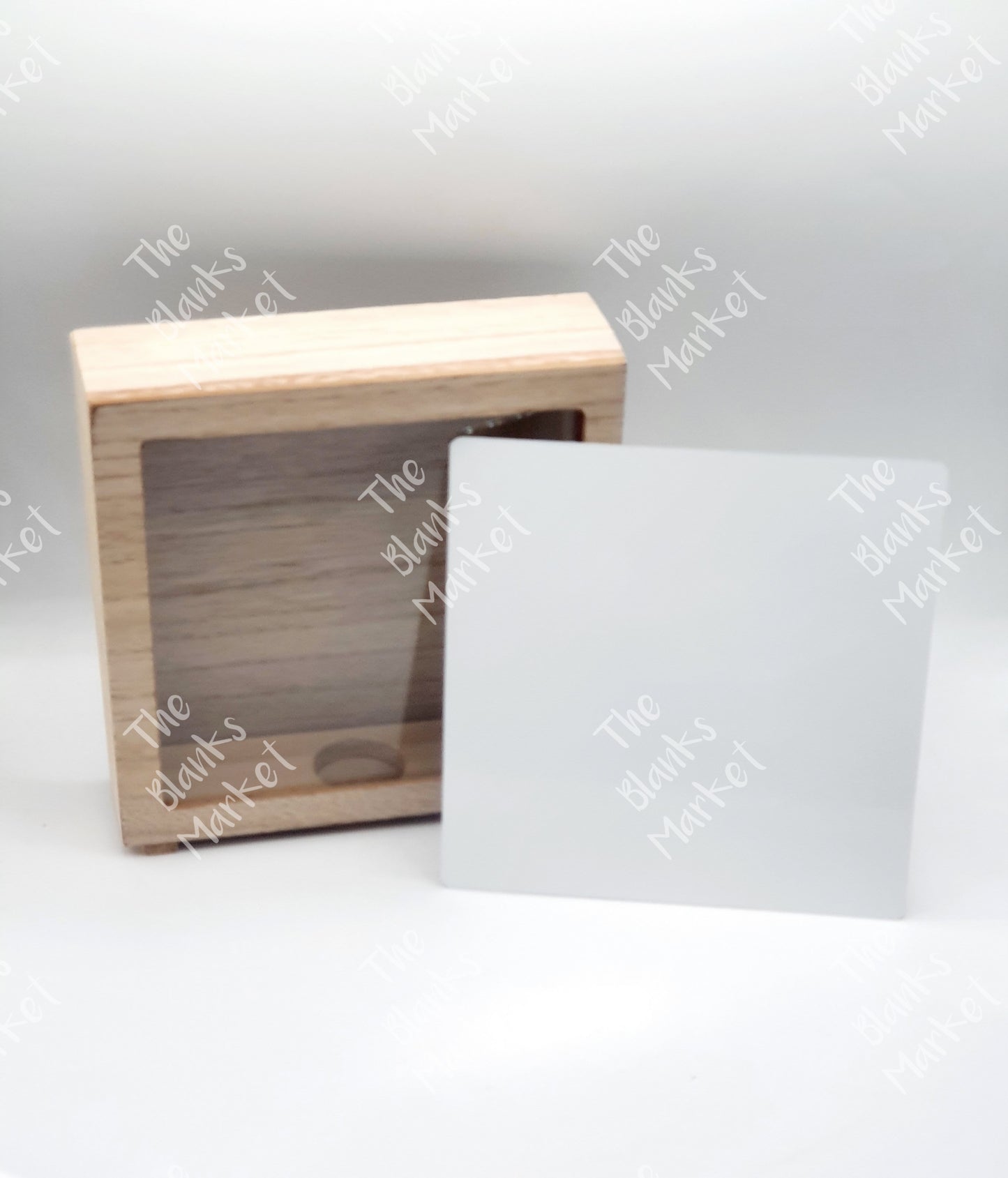 Light Natural Wooden Sublimation Money Box