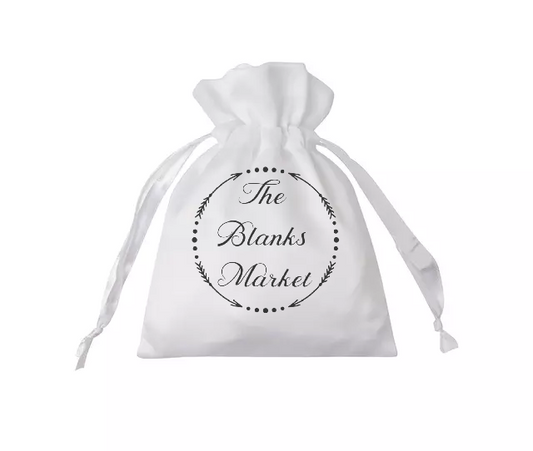 Sublimation satin Drawstring Gift Bags 12cm x 17cm