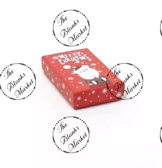 Size: 8x5x2cm Santa Print Gift Box