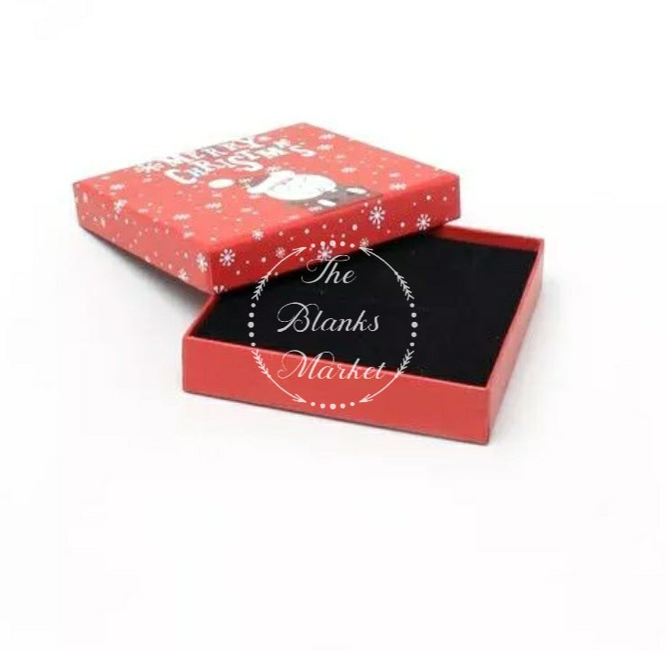 Size: 9x9x2cm Santa Print Gift Box