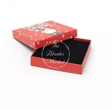 Load image into Gallery viewer, Size: 9x9x2cm Santa Print Gift Box
