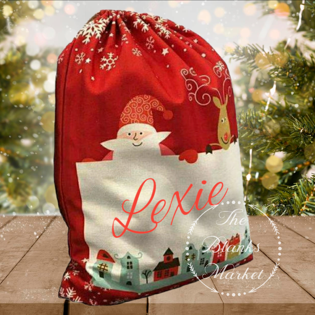 Pre-Printed Red Santa Sack – Large