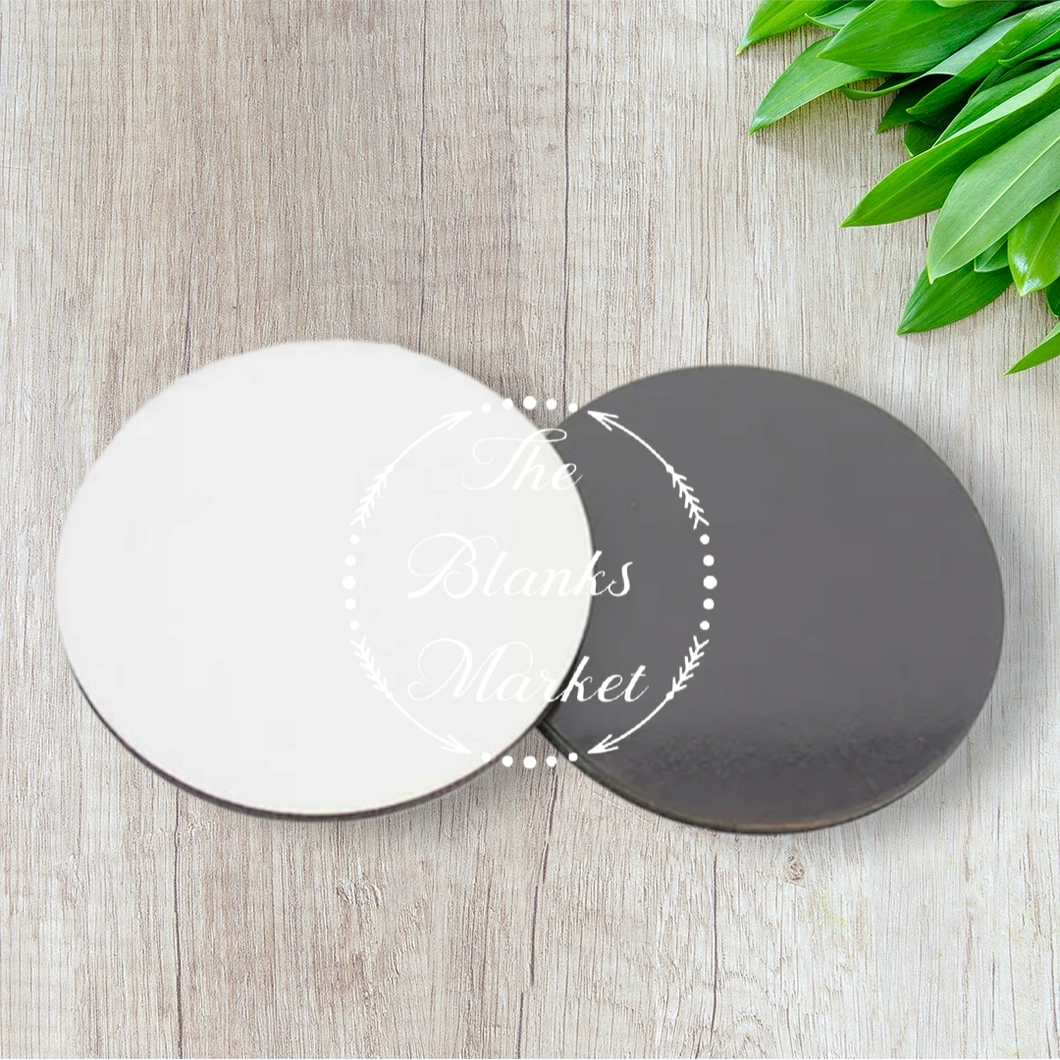 Circle mdf fridge magnet