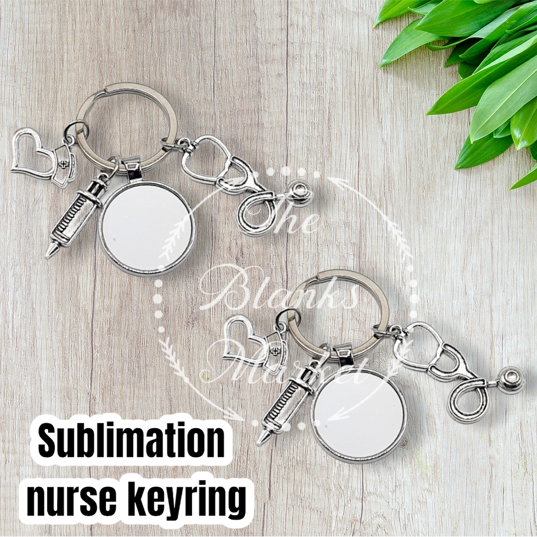 Sublimation nurse keyring