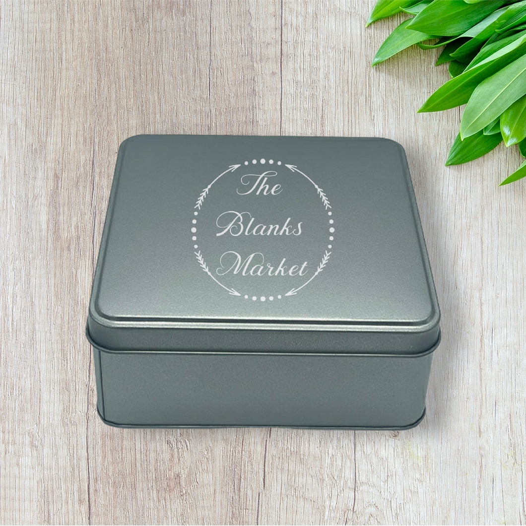 Square aluminium tin