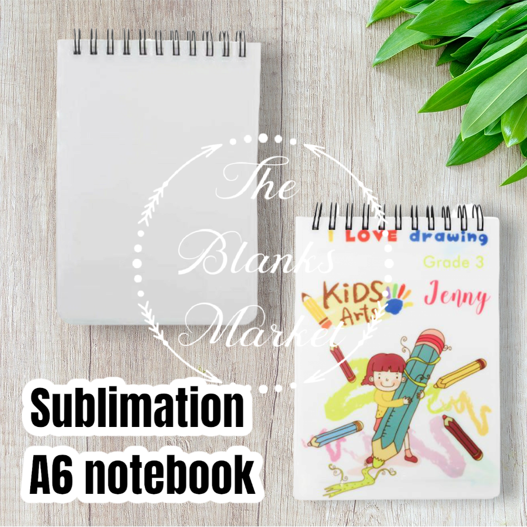 Sublimation A6 Spiral Notebook - Plastic cover