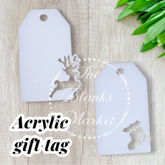 Acrylic gift tag