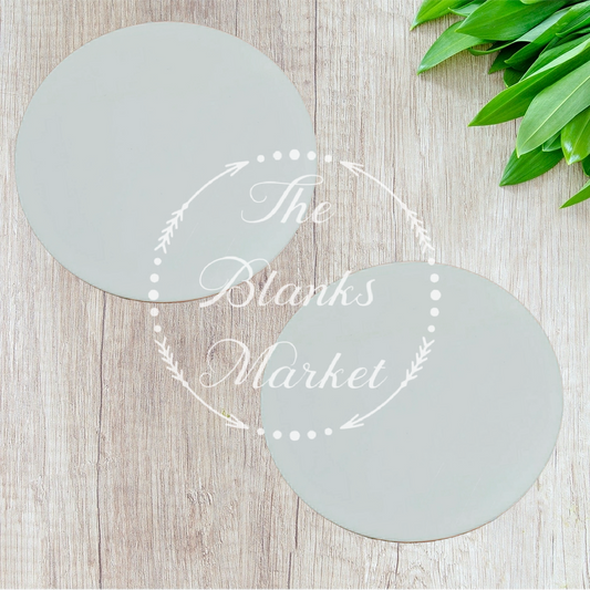 White acrylic 10cm disk