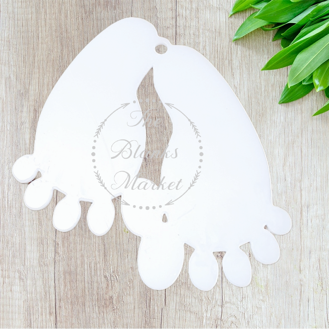 Acrylic hanging baby feet decoration