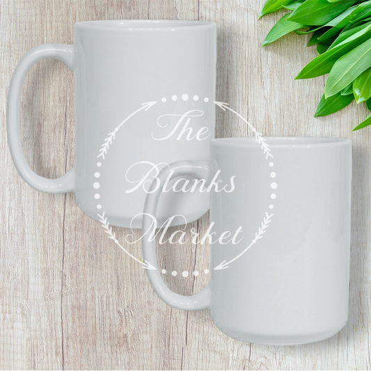 15oz White Sublimation Mug