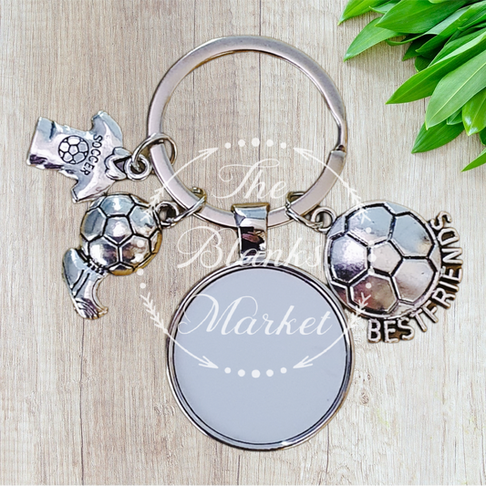 Sublimation football keychain