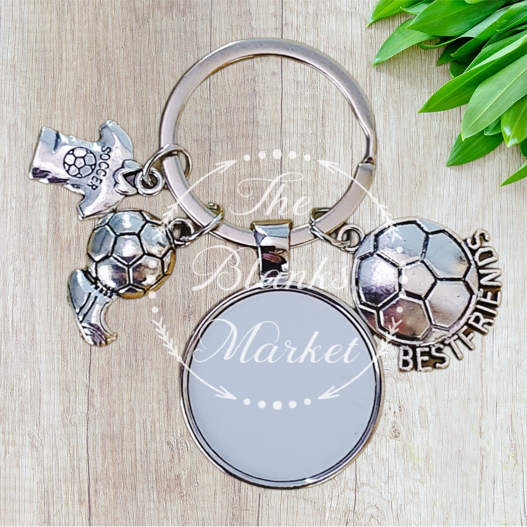 Sublimation football keychain