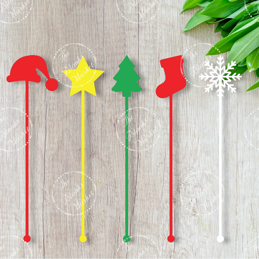 Acrylic drink stirers