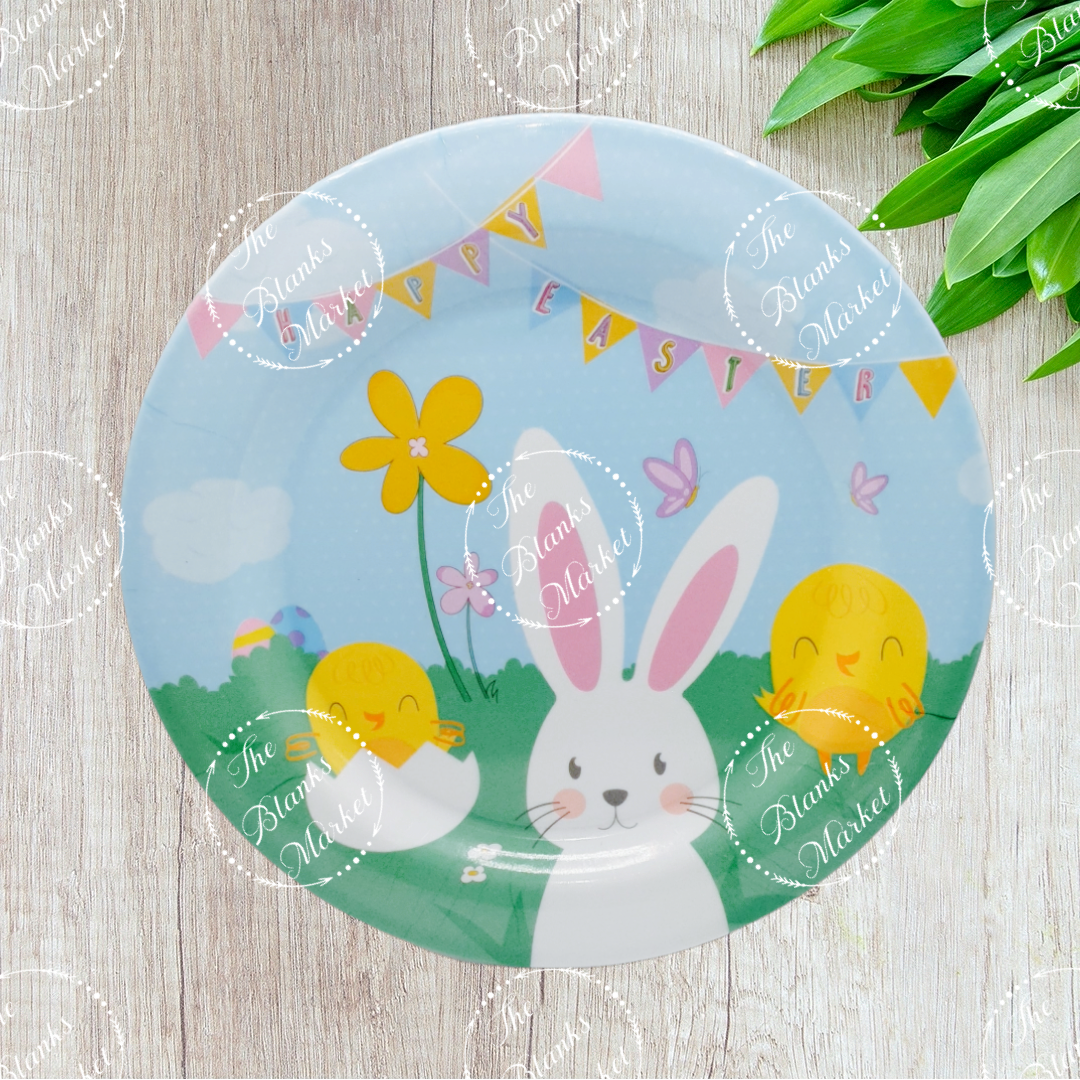 Easter Printed Plastic Plate 11"