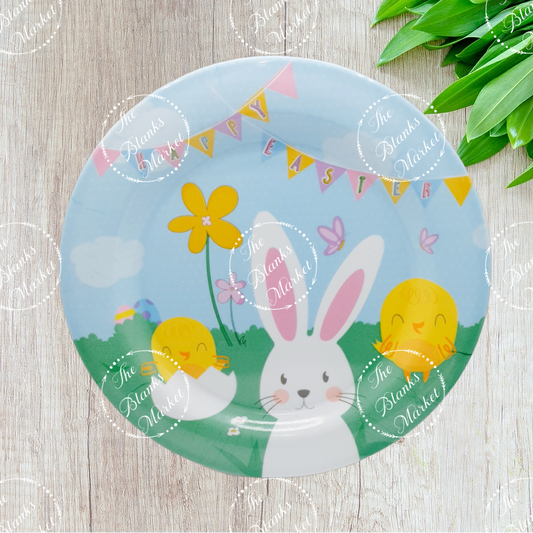 Easter Printed Plastic Plate 11"