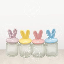 Load image into Gallery viewer, Easter Ribbed Glass Jar 250ml
