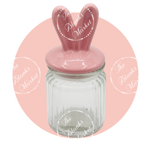 Load image into Gallery viewer, Easter Ribbed Glass Jar 250ml
