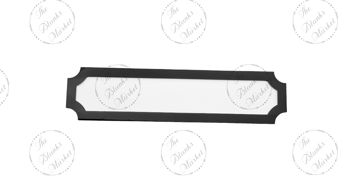 Acrylic sign with trim