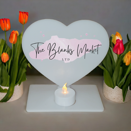 Heart Freestanding with tea light base