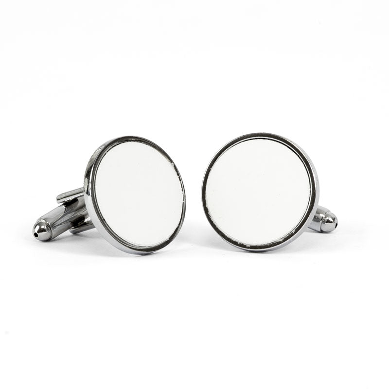 Round sublimation Cufflinks with gift box