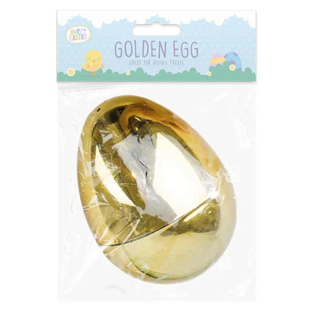Large easter gold refillable egg