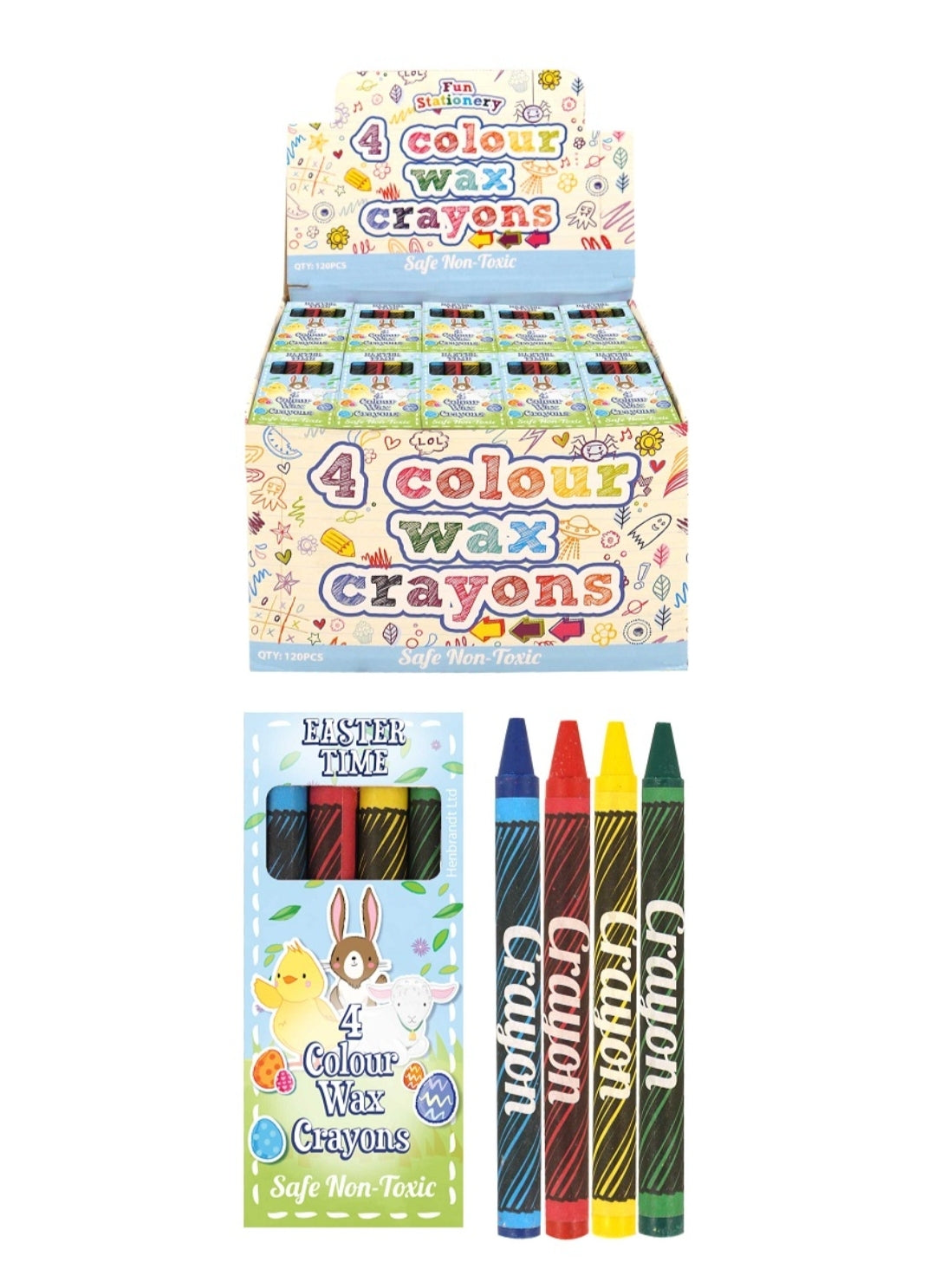 Easter Wax Crayons 4pk