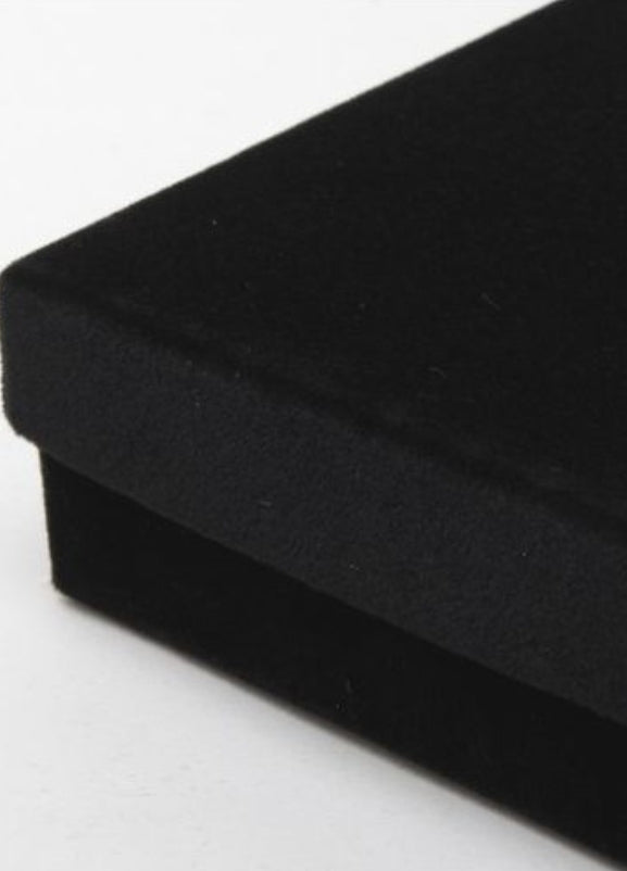 Black velour gift box