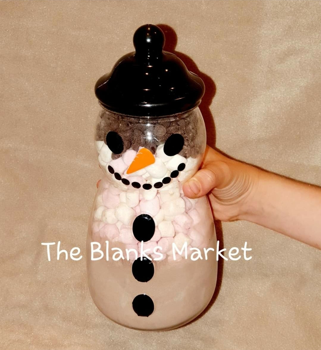 Snowman sweet jar