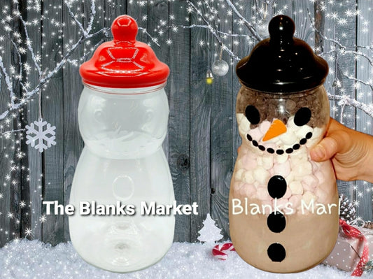 Snowman sweet jar