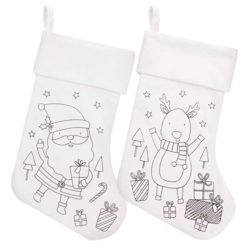 Plush Christmas Colour Your Own Stocking