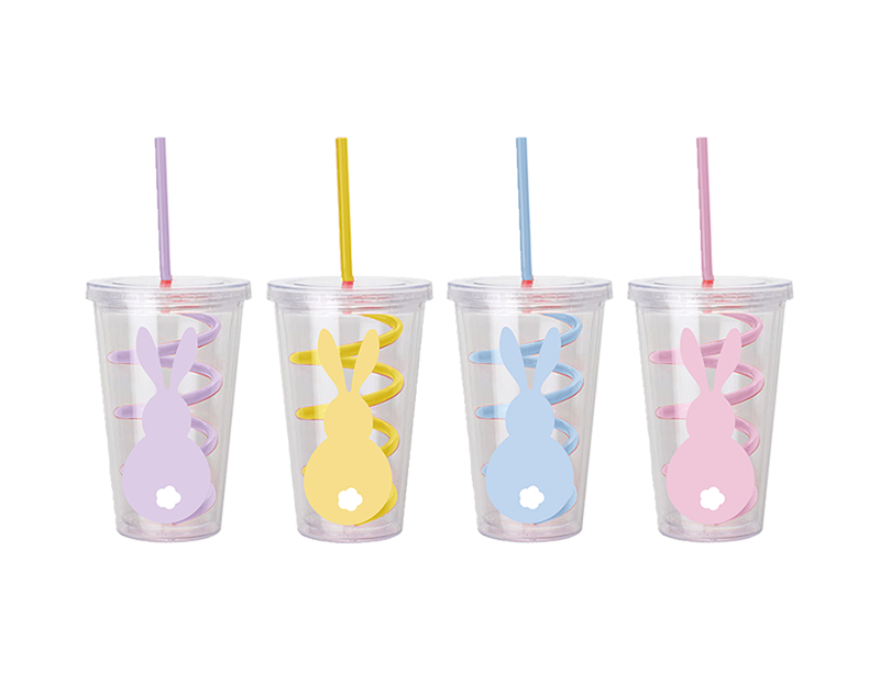Easter Cup & Swirly Straw 650ML