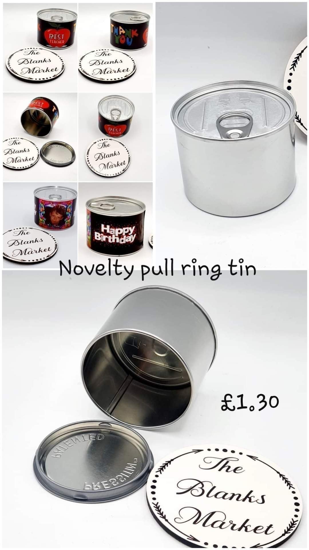 Novelty pull tin
